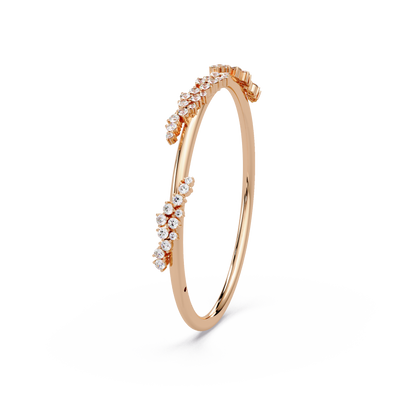 Scattered Cluster Tube Bangle - Origine Diamonds lab-grown diamond jewellery
