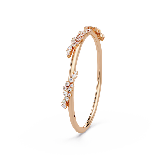 Scattered Cluster Tube Bangle - Origine Diamonds lab-grown diamond jewellery
