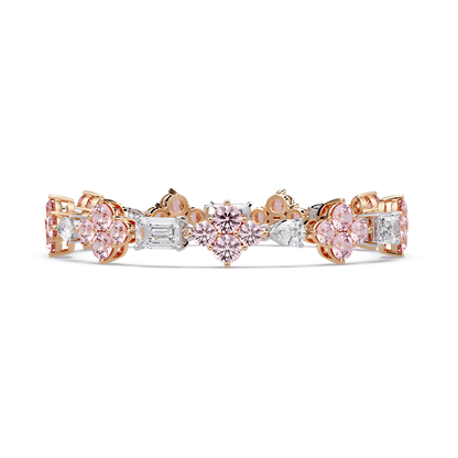 Rose Quatrefoil Cluster Bracelet