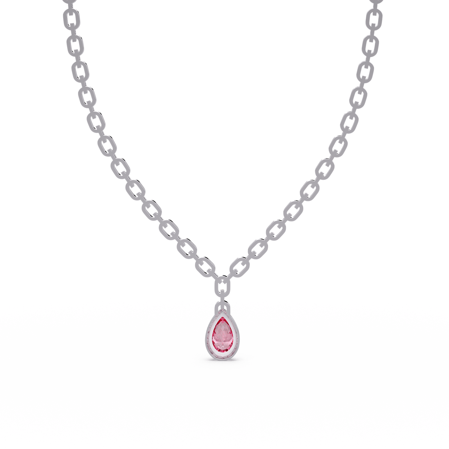 Pave Pear Drop Necklace
