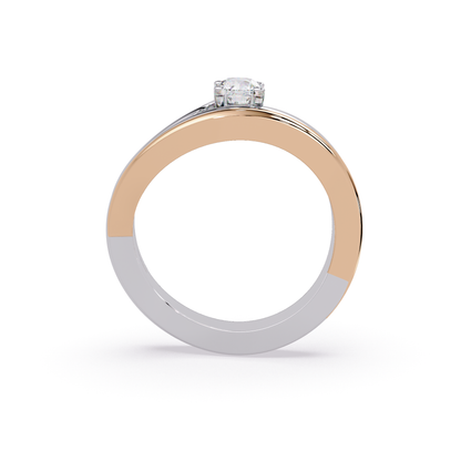 Ribboned Two Tone Ring