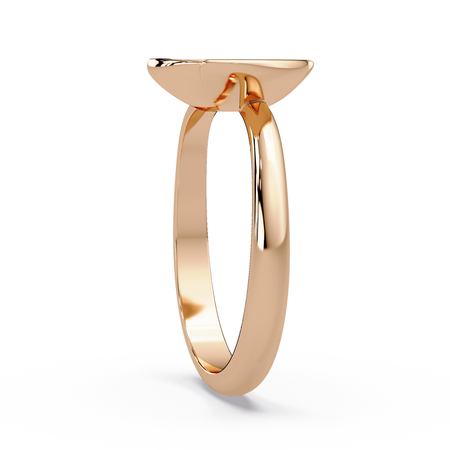 Round Pave Disc Ring