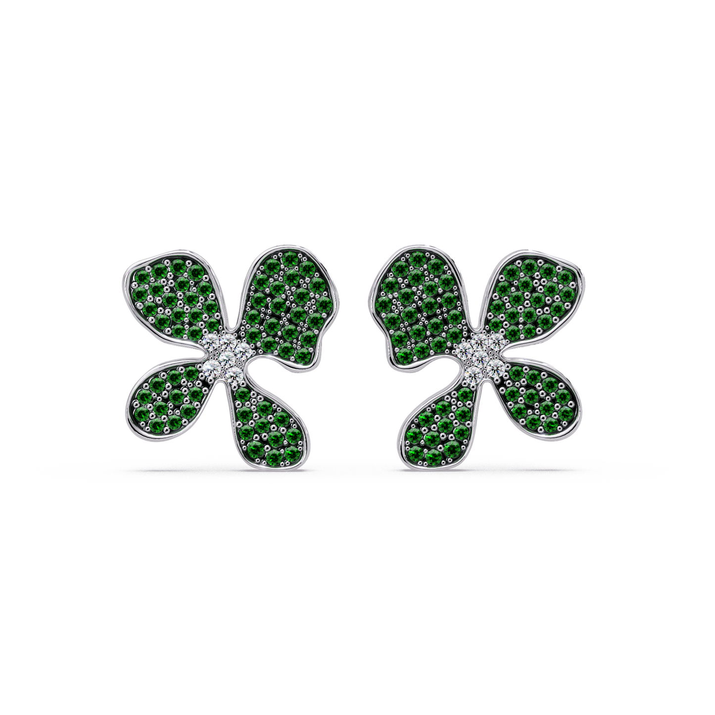 Verdant Petal Bloom Earrings - Origine Diamonds lab-grown diamond jewellery