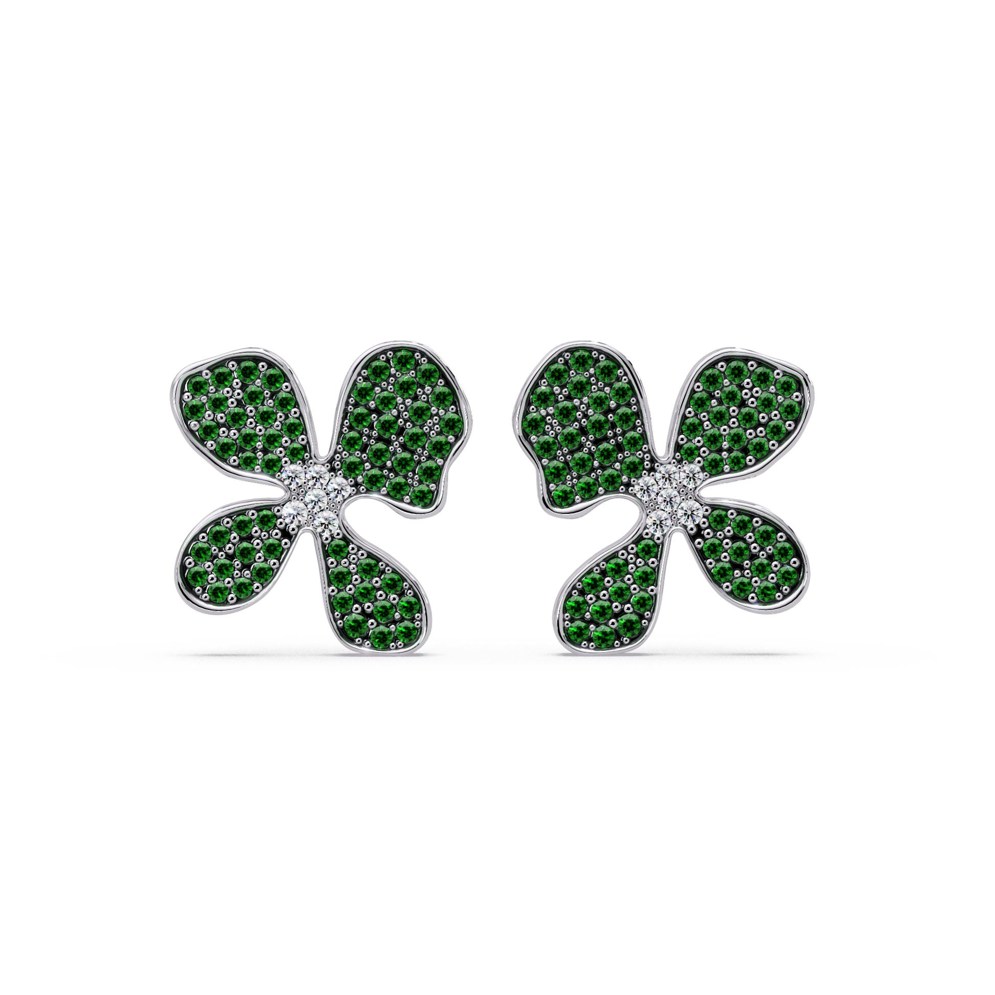 Verdant Petal Bloom Earrings - Origine Diamonds lab-grown diamond jewellery