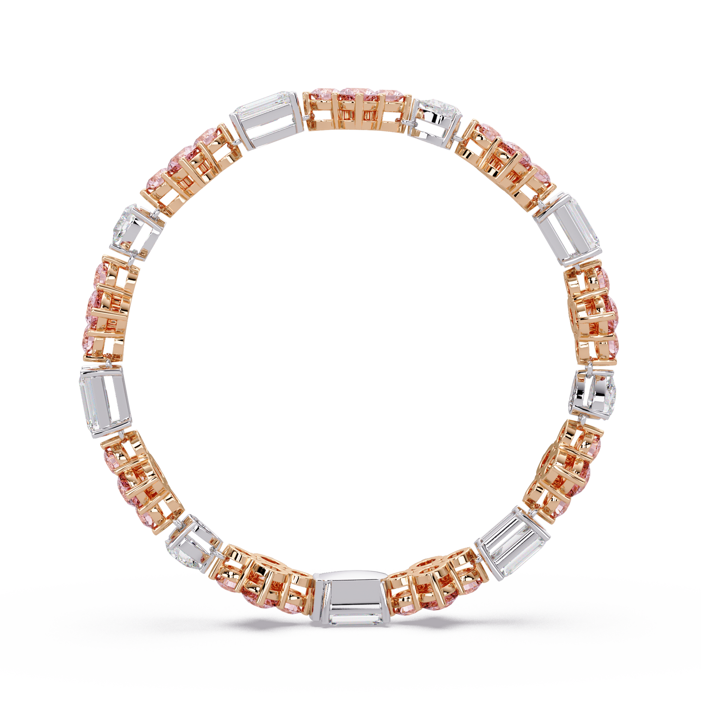 Rose Quatrefoil Cluster Bracelet