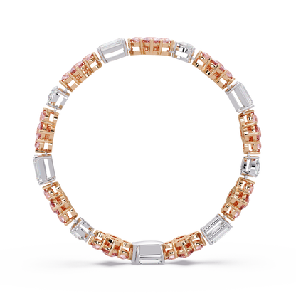 Rose Quatrefoil Cluster Bracelet