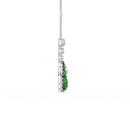 Dewdrop Pavé diamond Chain Pendant