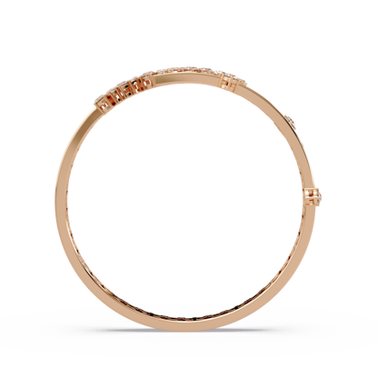 Mixed Cluster Cuff Bangle
