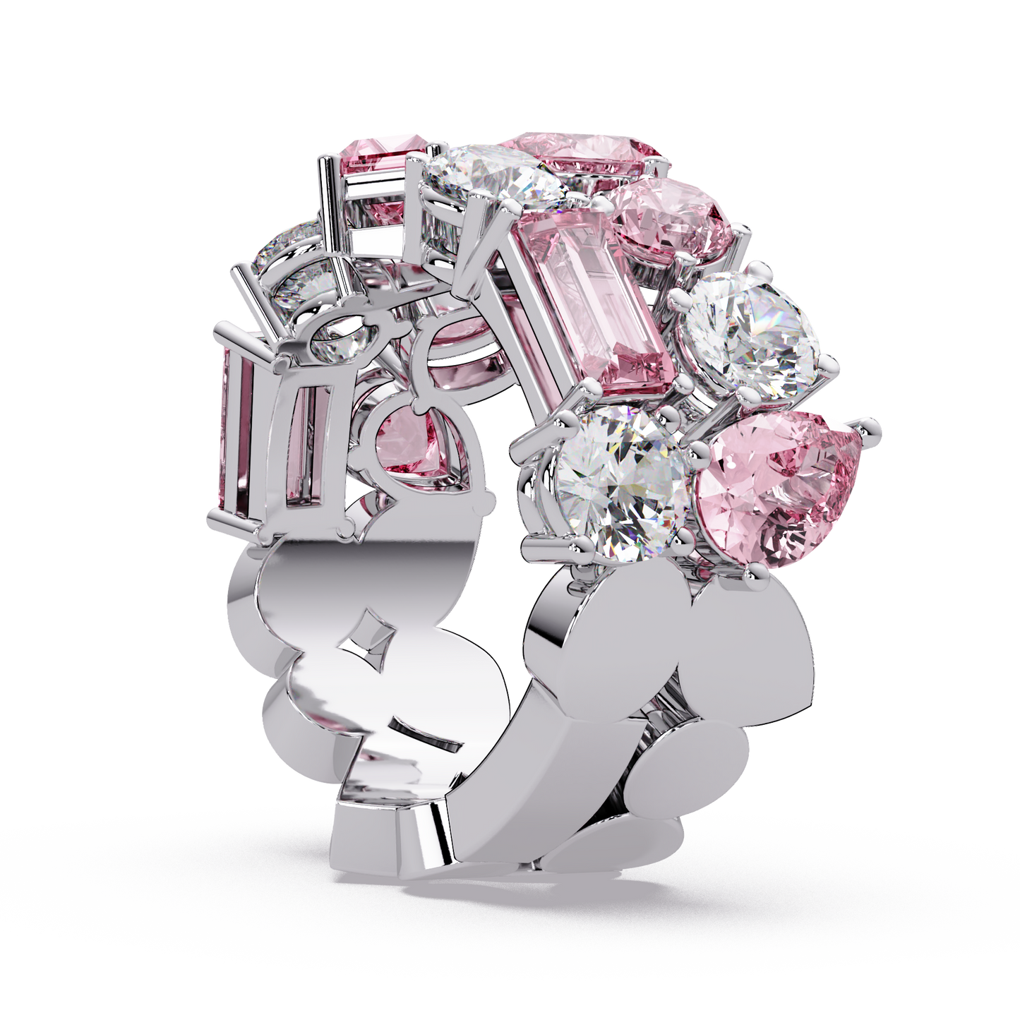 Pink Diamond Eternity Band