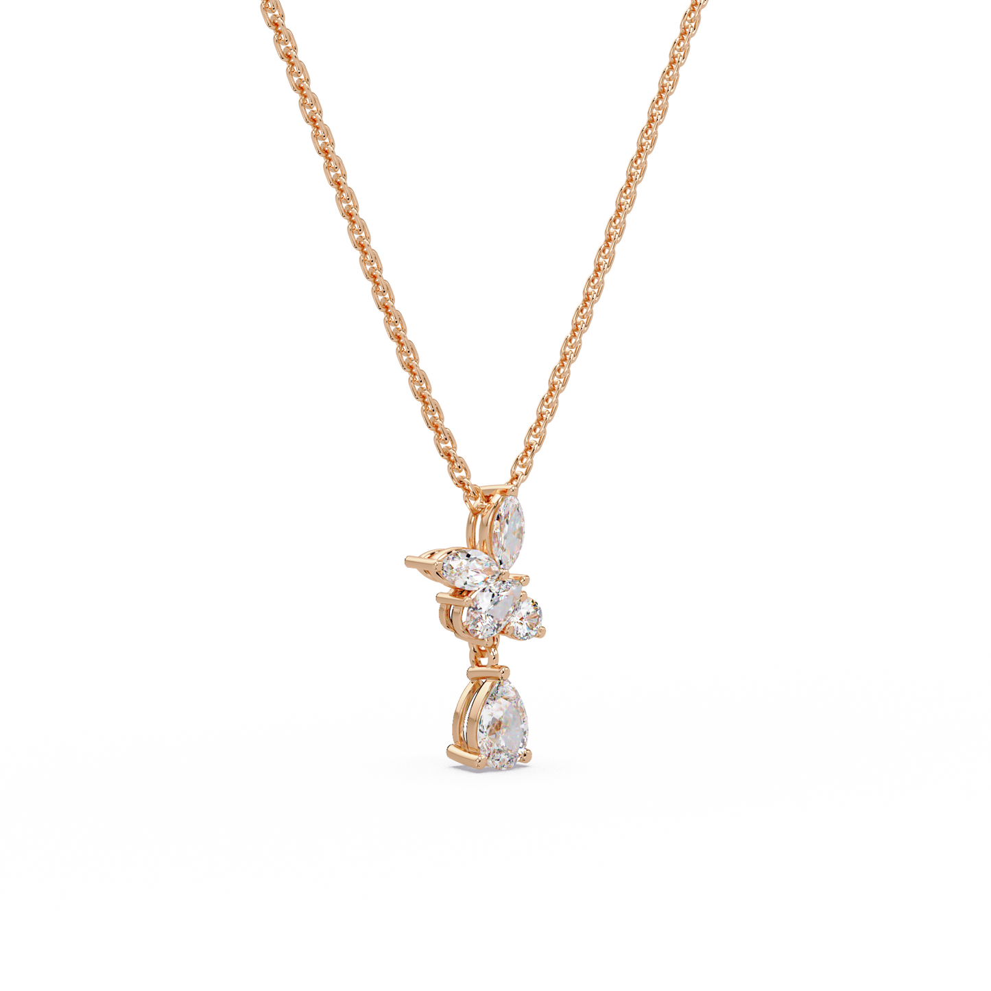 Stepping Stone Trilogy Chain Pendant