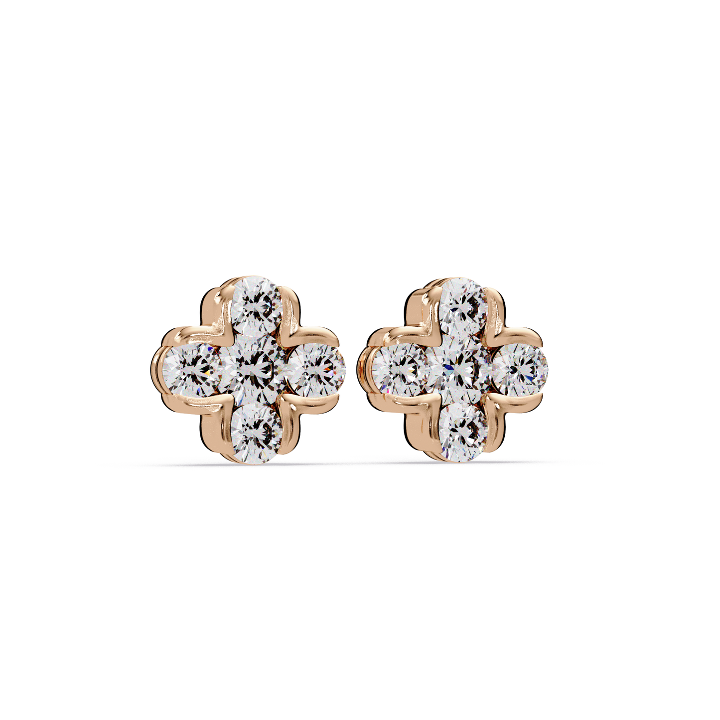 Blossoming Quatrefoil Cluster Earrings