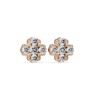 Blossoming Quatrefoil Cluster Earrings