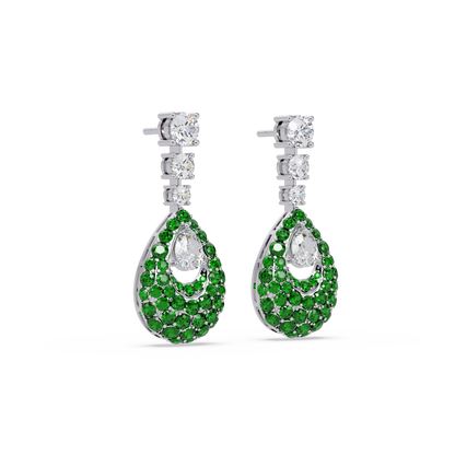 Dewdrop Pavé diamond Earrings