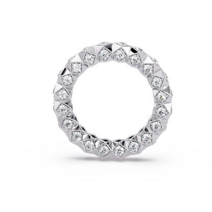 Pyramid Stud Eternity Band