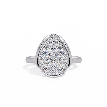 Cushion Cluster Pave Ring - Origine Diamonds lab-grown diamond jewellery