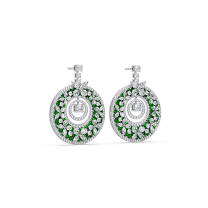 Celestial Wheel Mosaic Earrings