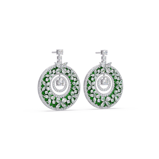 Celestial Wheel Mosaic Earrings