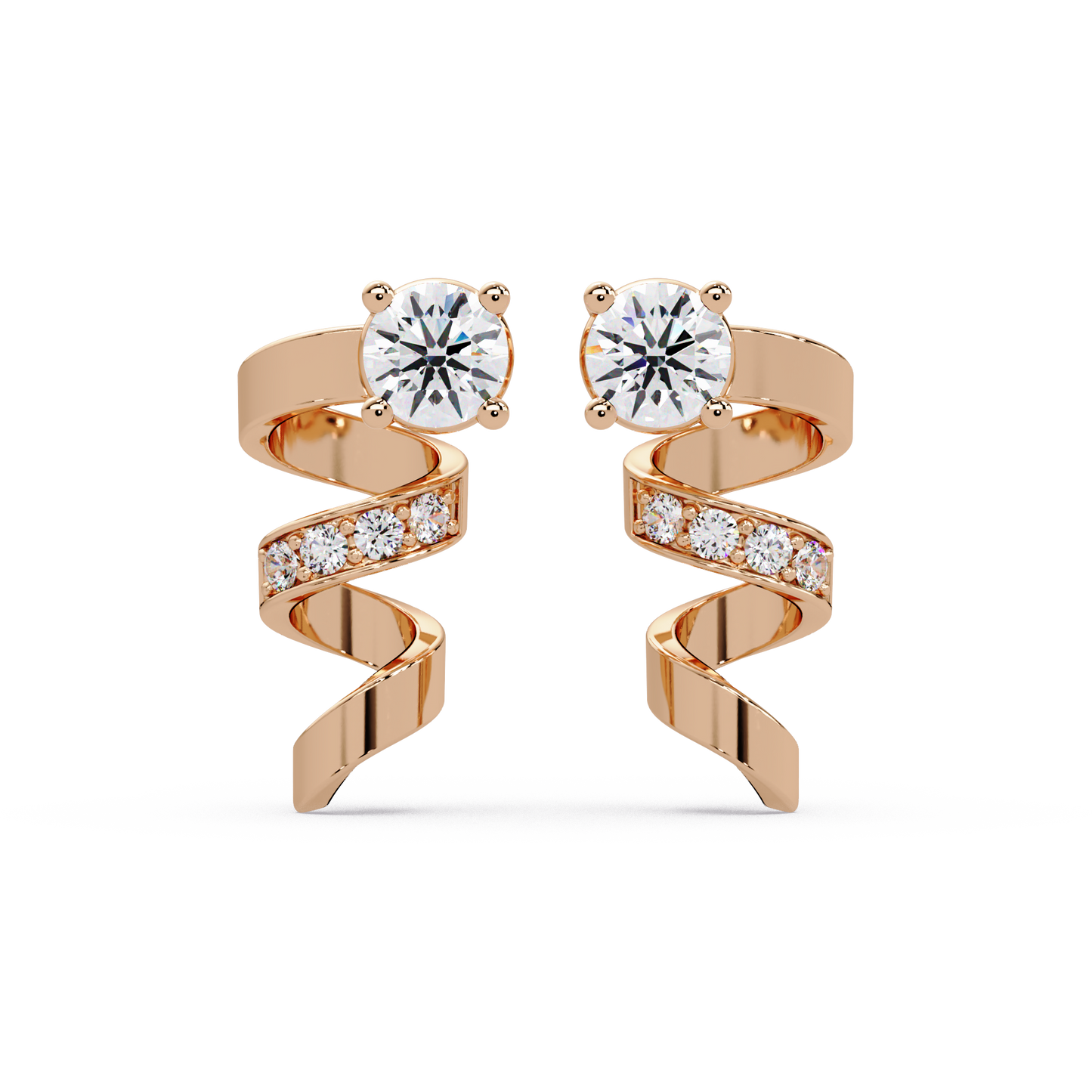 Posy Loop Bloom Earrings - Origine Diamonds lab-grown diamond jewellery