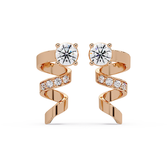 Posy Loop Bloom Earrings - Origine Diamonds lab-grown diamond jewellery