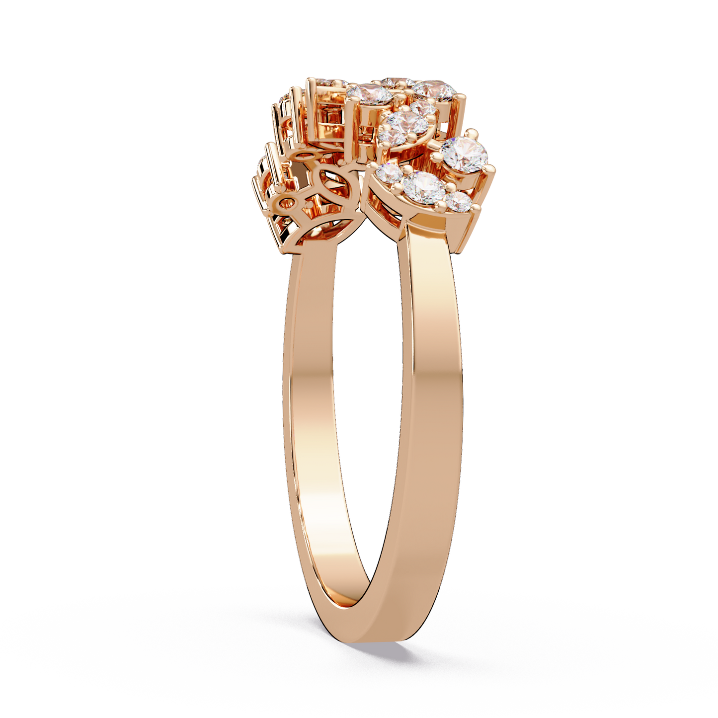 Starlit Scatter Eternity Ring