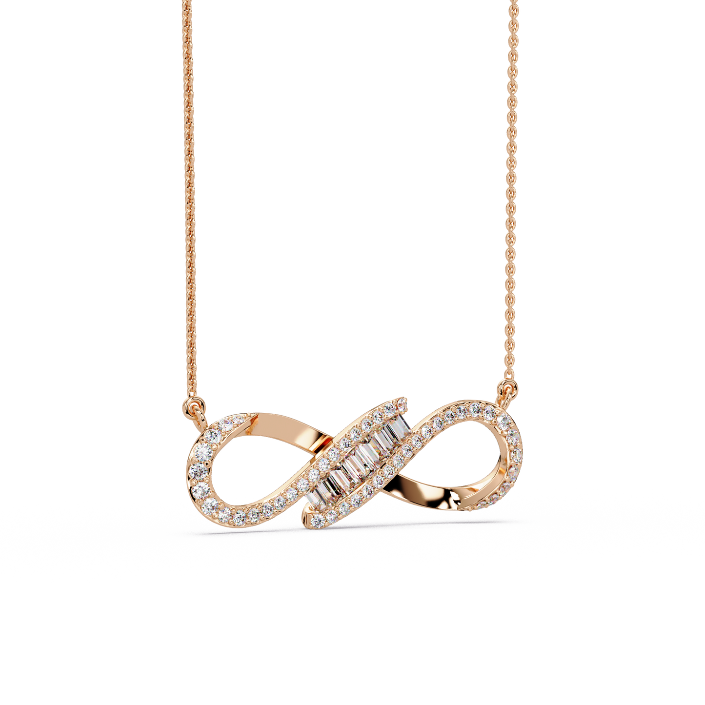 Eternal Infinity Diamond Chain Pendant