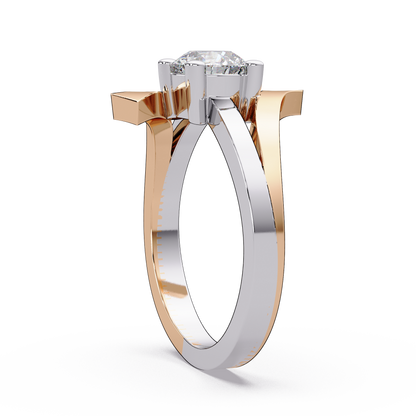 Crossing Two Tone Ring