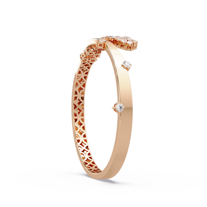 Mixed Cluster Cuff Bangle