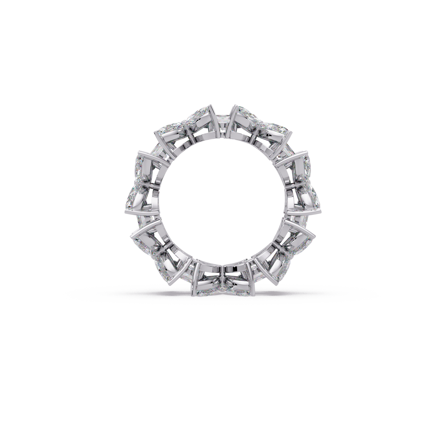 Marquise Floret Eternity Band