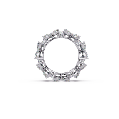 Marquise Floret Eternity Band