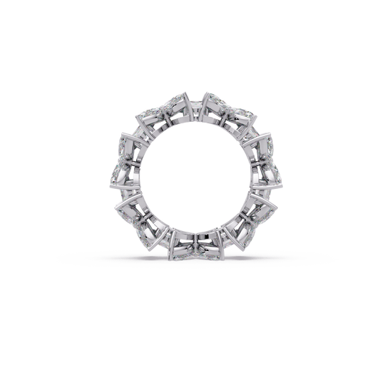Marquise Floret Eternity Band