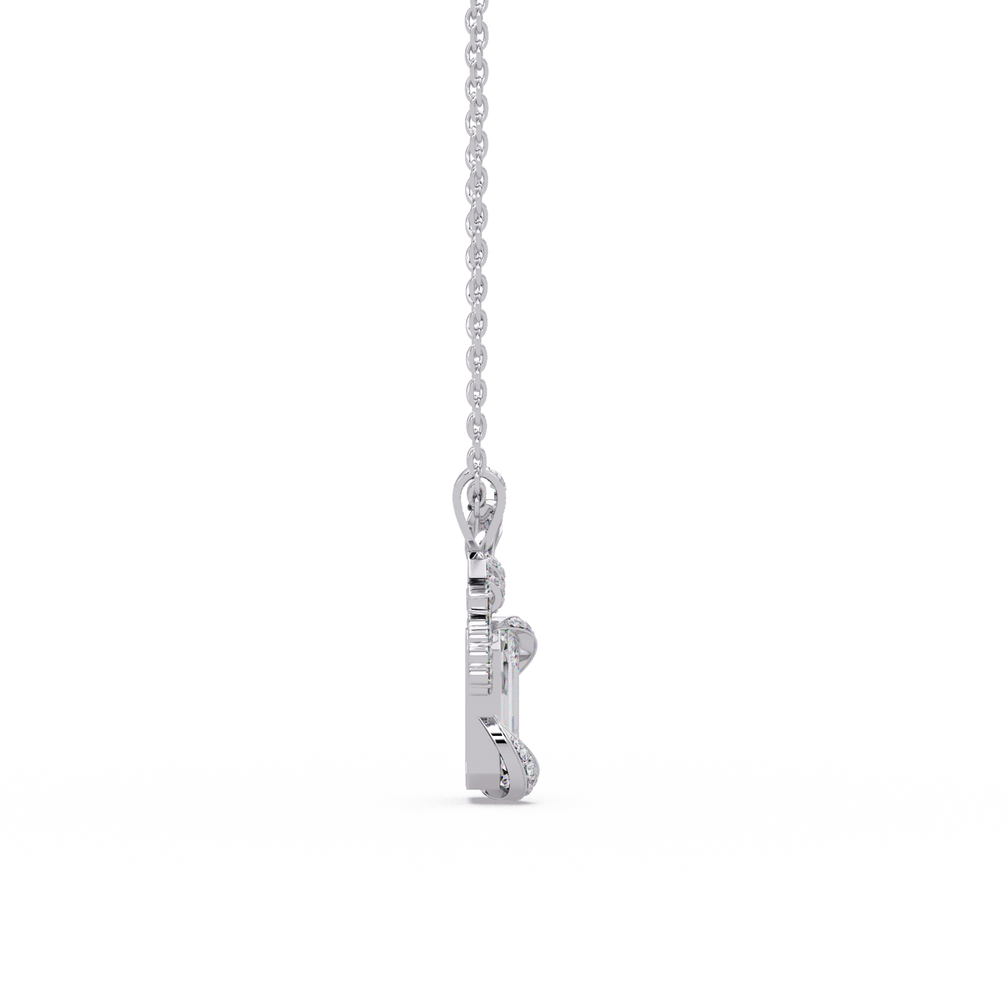 Couture Bow Ribbon Chain Pendant