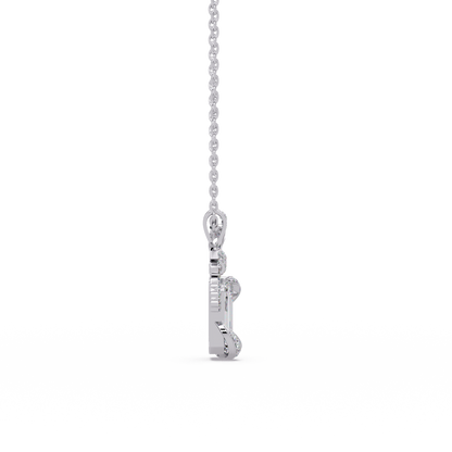Couture Bow Ribbon Chain Pendant