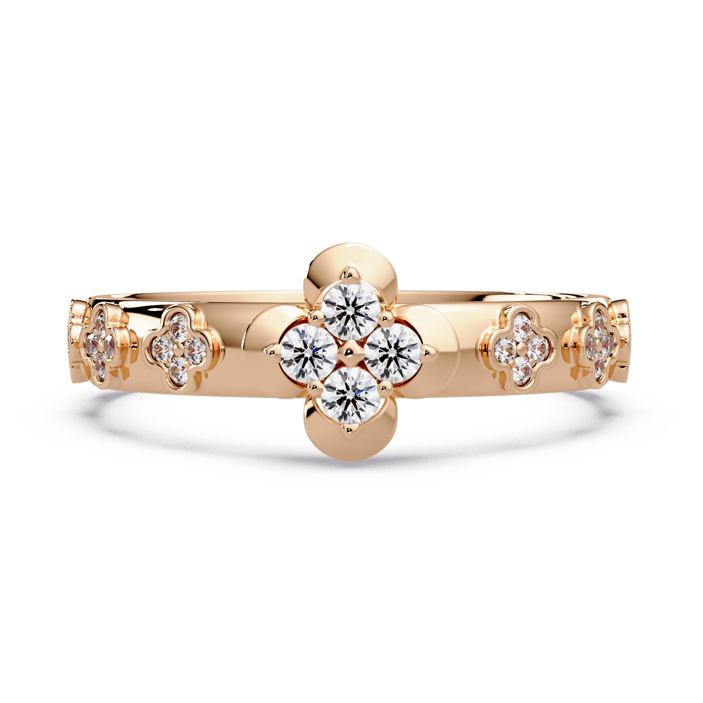 Clover Bloom Diamond Band