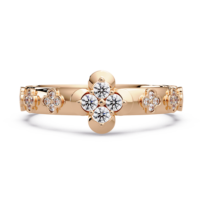 Clover Bloom Diamond Band