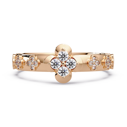 Clover Bloom Diamond Band