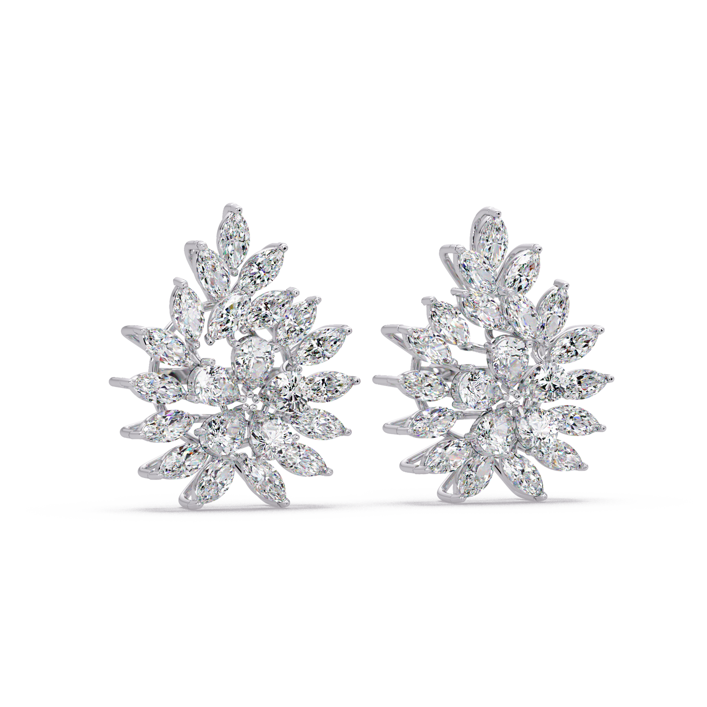 Flourishing Laurel Spray Earrings