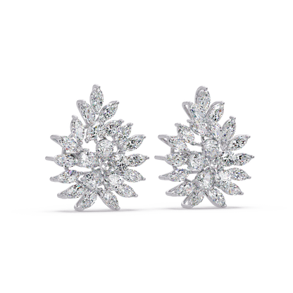 Flourishing Laurel Spray Earrings