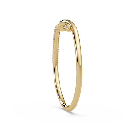 Pave Knot Diamond Bangle