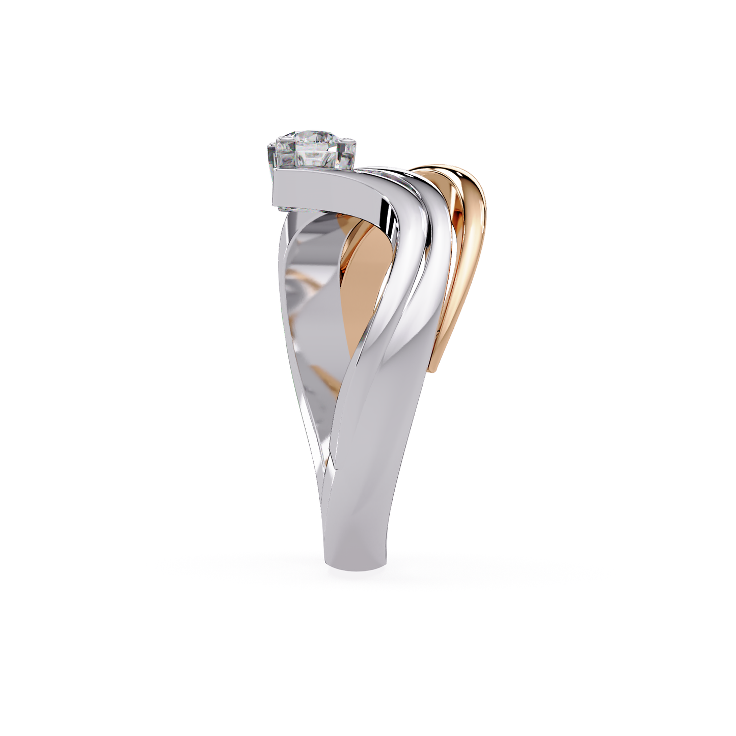Ribboned Two Tone Ring