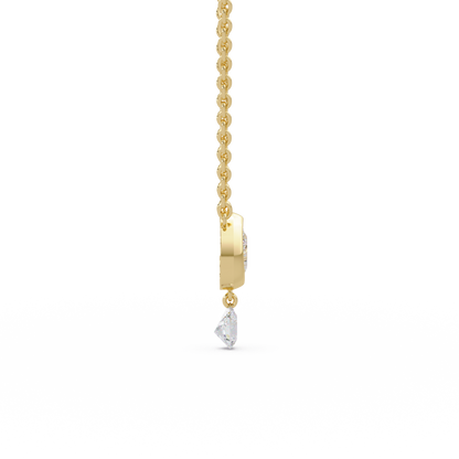 Cascading Tear Duet Chain Pendant