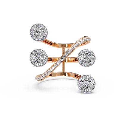 Orbiting Halo Cluster Ring - Origine Diamonds lab-grown diamond jewellery