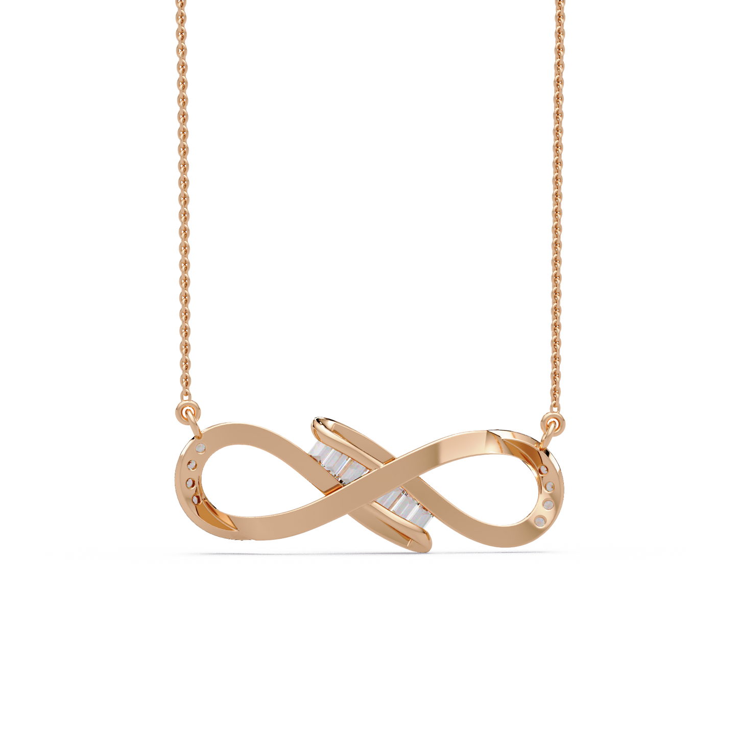 Eternal Infinity Diamond Chain Pendant