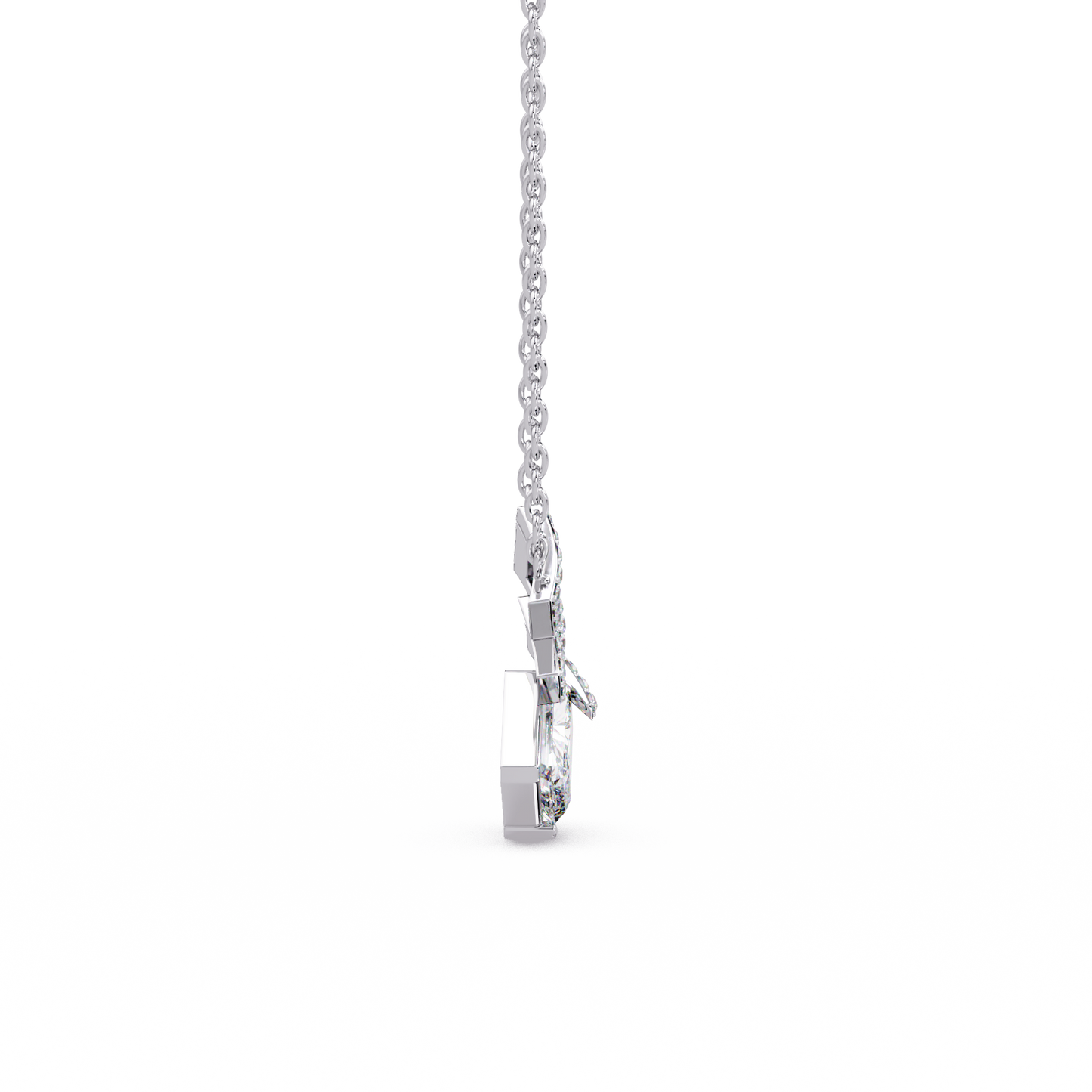 Interlaced Deco Geometry Chain Pendant