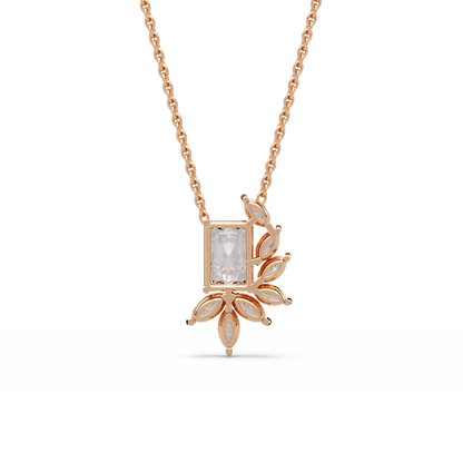 Radiant Laurel Halo Chain Pendant