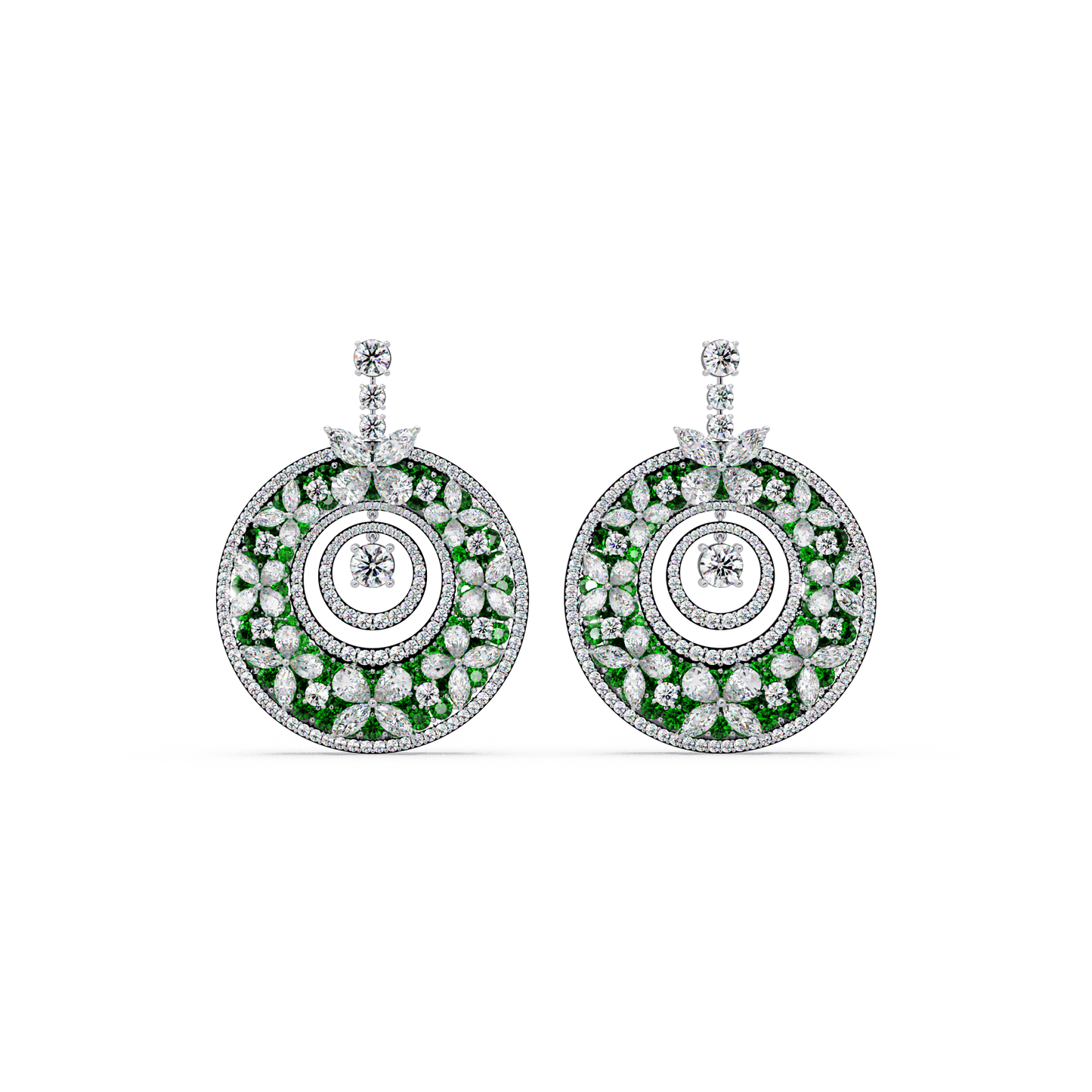 Celestial Wheel Mosaic Earrings - Origine Diamonds lab-grown diamond jewellery