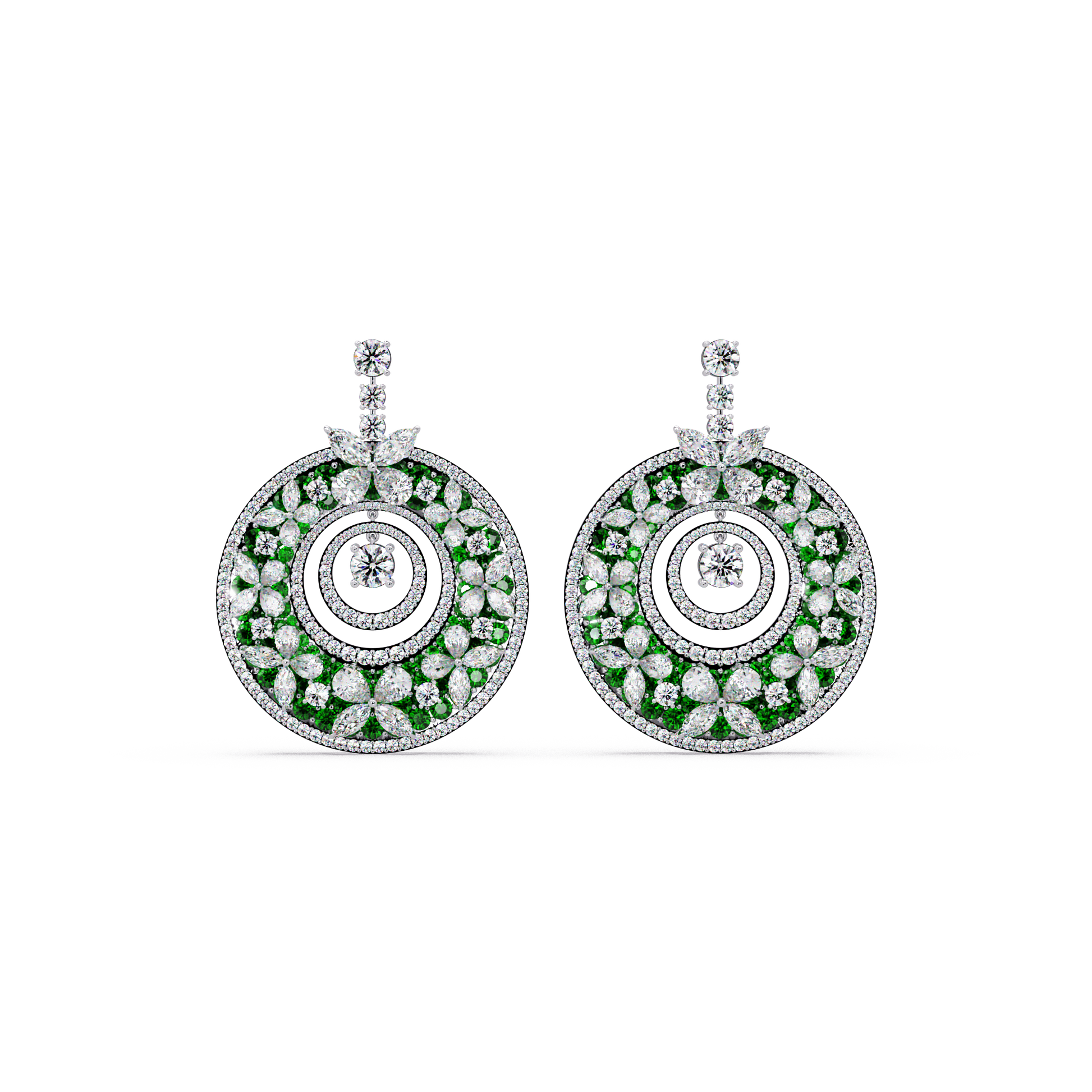 Celestial Wheel Mosaic Earrings - Origine Diamonds lab-grown diamond jewellery