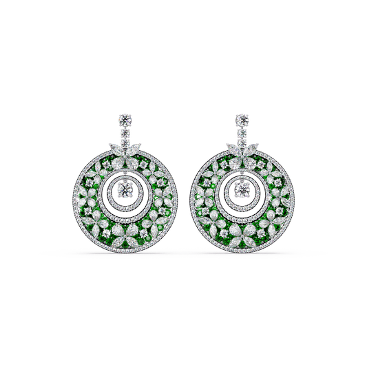 Celestial Wheel Mosaic Earrings - Origine Diamonds lab-grown diamond jewellery