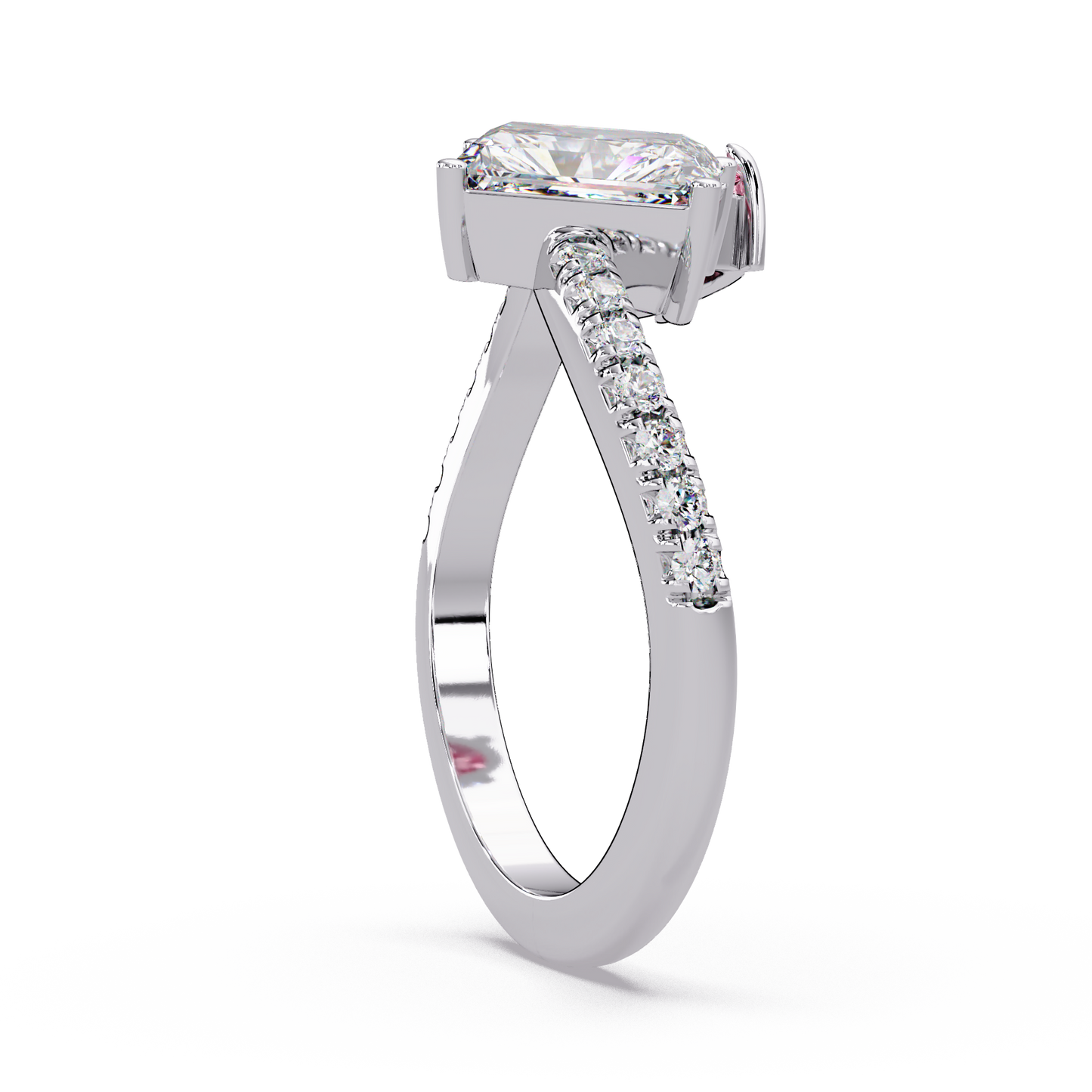 Rose Radiant Bypass Ring