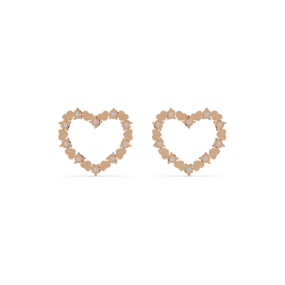 Heartbeat Diamond Frame Earrings