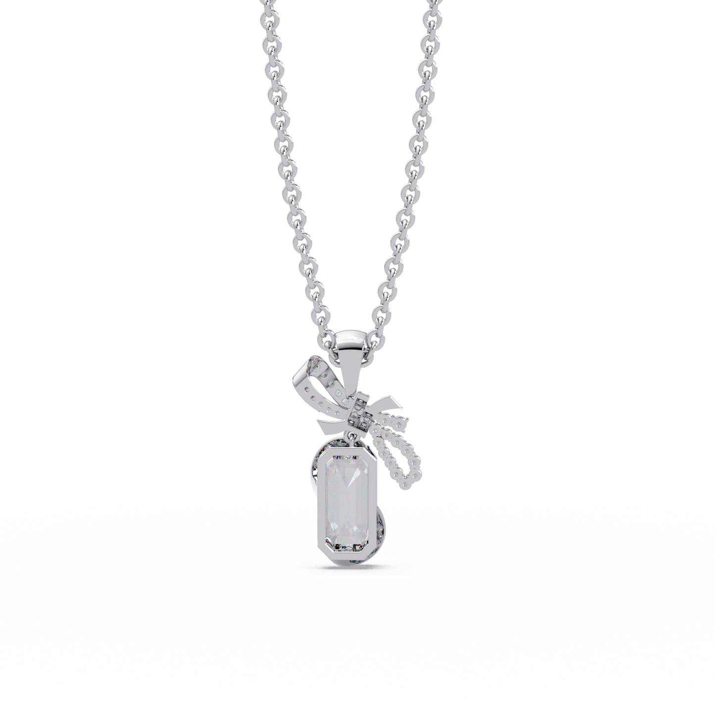 Couture Bow Ribbon Chain Pendant